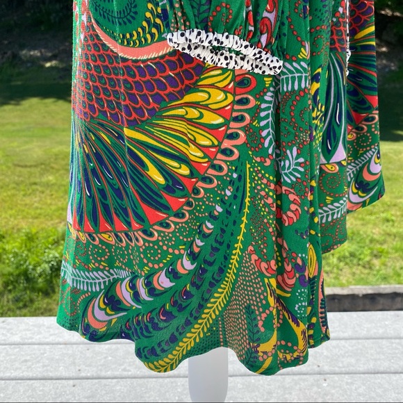 NWT Anthropologie Maeve Janis Dress, Green Paisley Print, Size 6. - Picture 7 of 16